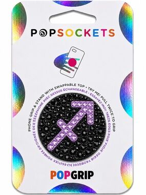 Luxe Crystal Sagittarius ♐️ Theme Diamonds PopSocket Phone Holder Grip New